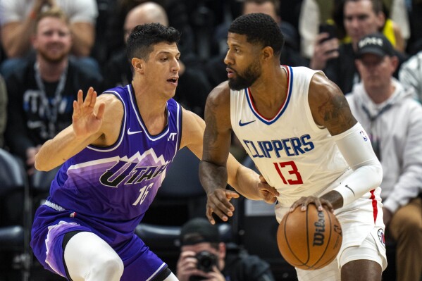 Kawhi Leonard scores season high 41 points Clippers beat Jazz 117
